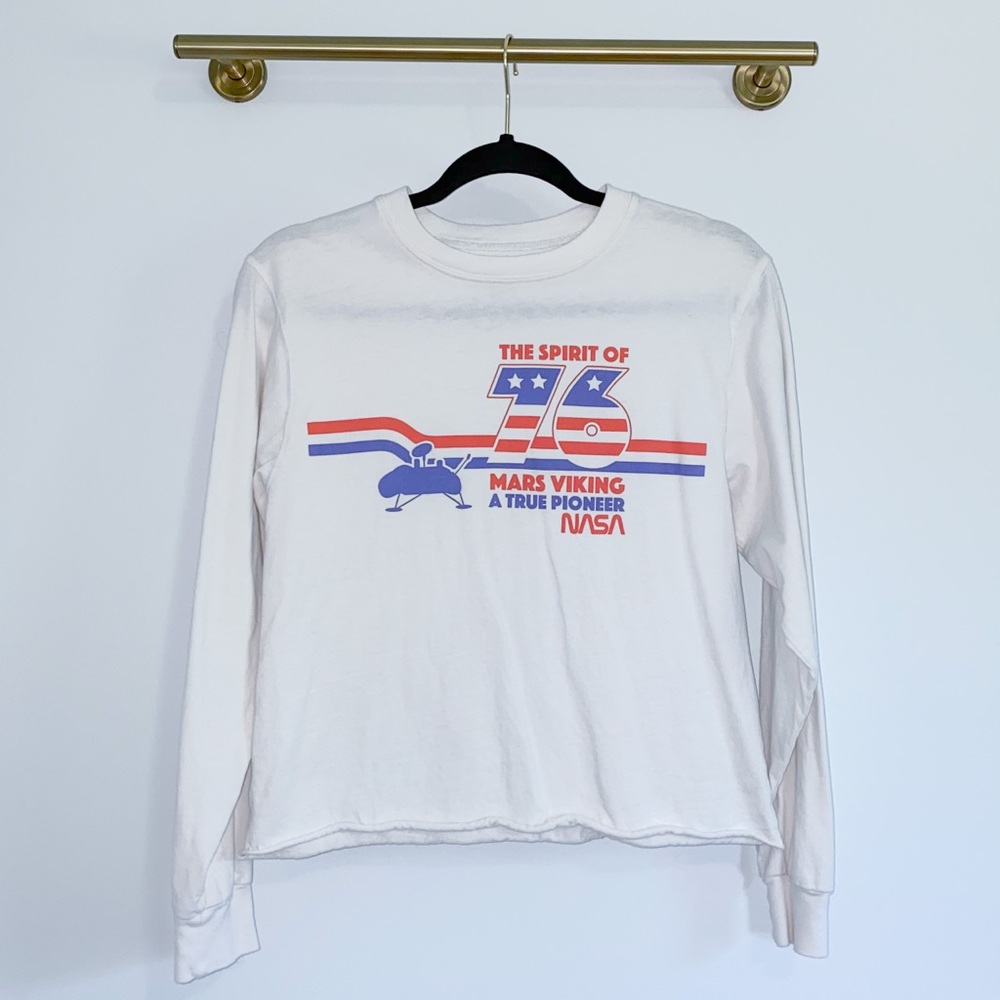 NASA Mars Viking 76 Cropped Tee